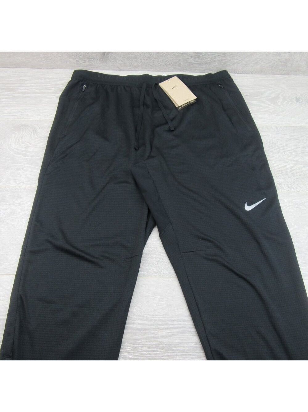 Nike Stride Dri-FIT Knit Running Pants Mens Size Medium Black NEW - Picture 5 of 14